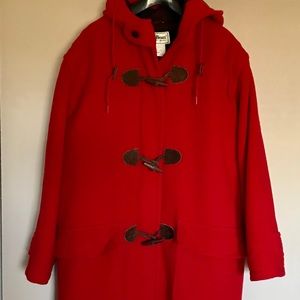 L.L. Bean 100% wool toggle coat (Thinsulate lined)